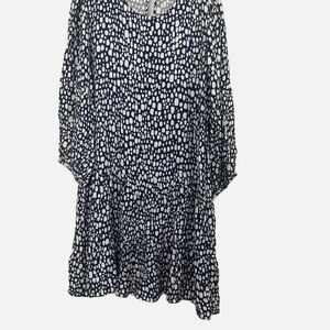 Eloquii Blue and White Patterned Dress